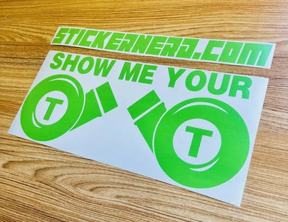 Show Me Your TT Turbo Decal - Car Window Sticker - STICKERNERD