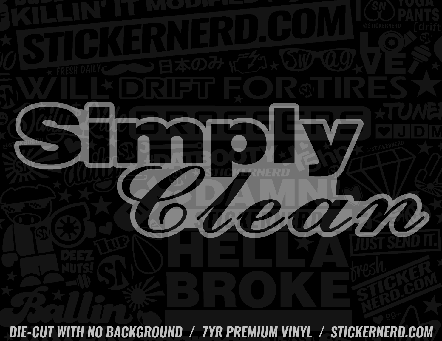 Simply Clean Sticker - Window Decal - STICKERNERD.COM