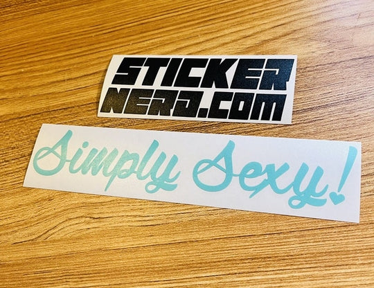 Simply Sexy Sticker - Window Decal - STICKERNERD.COM
