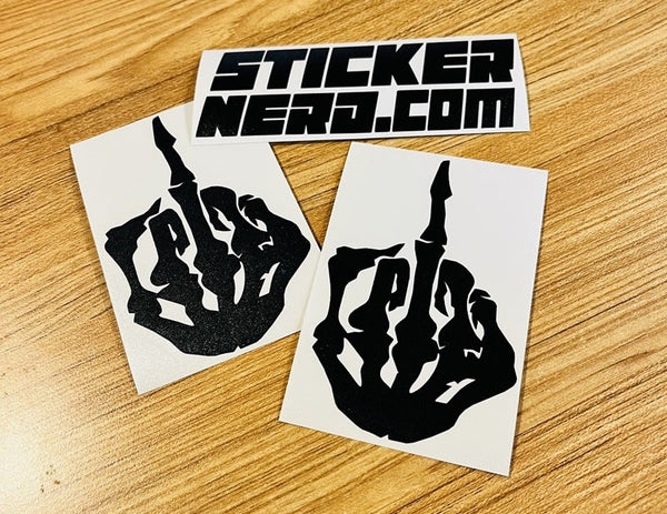 Skeleton Shocker Sticker - Window Decal - STICKERNERD.COM