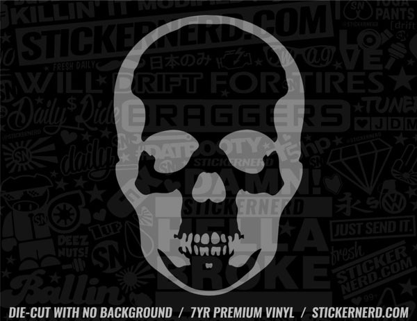 Skull Sticker - Decal - STICKERNERD.COM