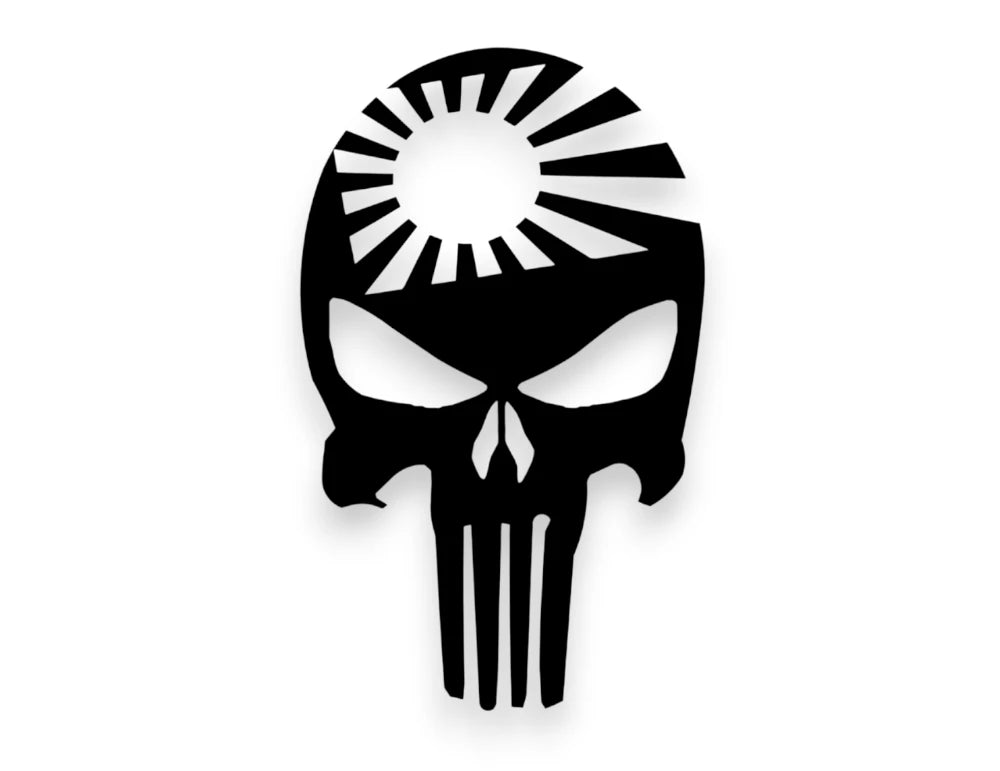 Skull Japan Flag Sticker - Window Decal - STICKERNERD.COM