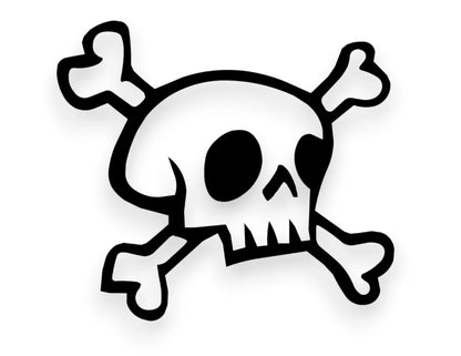 Skull Sticker - Window Decal - STICKERNERD.COM