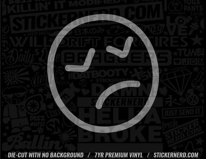 Smiley Dingbat Sticker - Decal - STICKERNERD.COM