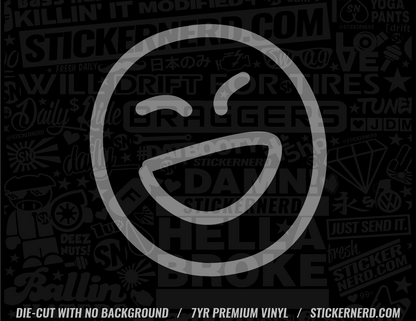 Smiley Dingbat Sticker - Decal - STICKERNERD.COM