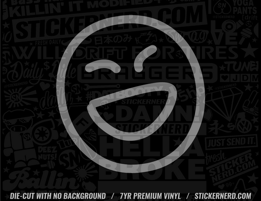 Smiley Dingbat Sticker - Decal - STICKERNERD.COM