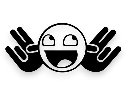 Smiley Shocker Sticker - Decal - STICKERNERD.COM