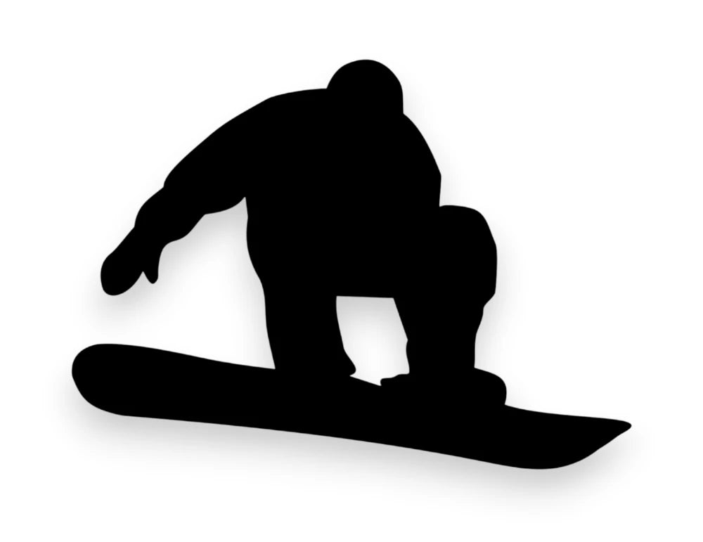 Snowboarder Sticker - Window Decal - STICKERNERD.COM