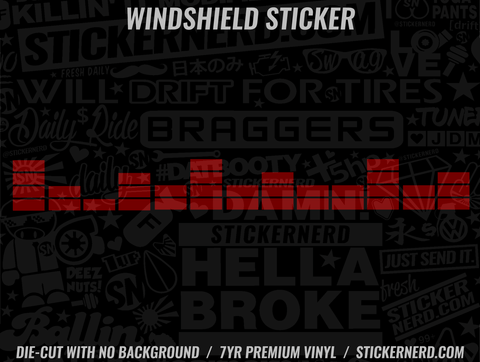 Sound Bar Windshield Sticker - Decal - STICKERNERD.COM