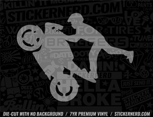 Stunt Bike Sticker - Decal - STICKERNERD.COM