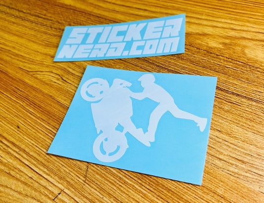 Stunt Bike Decal - STICKERNERD.COM