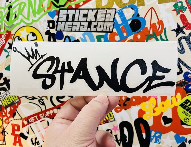 Stance Sticker - Vinyl Window Decal Cool Stickers - King Crown Decals ...