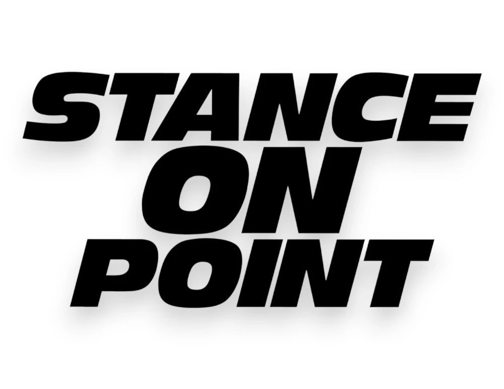Stance On Point Sticker - Window Decal - STICKERNERD.COM