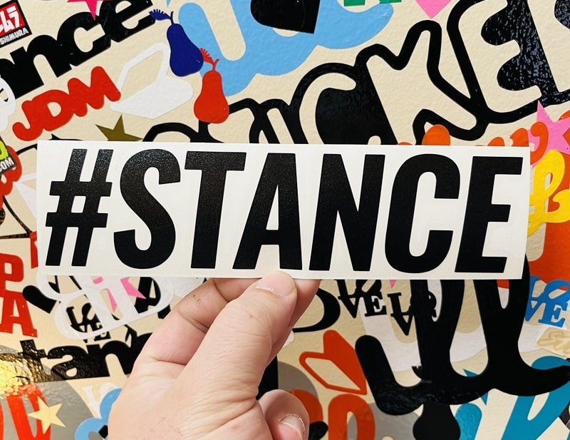 Stance Sticker - Vinyl Window Decal - Cool Stickers - Tuner Car Decals ...