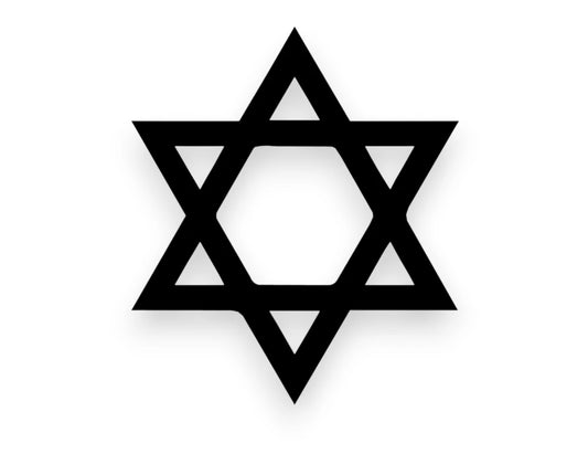 Star Of David Sticker - Window Decal - STICKERNERD.COM