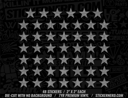 Stars Sticker Pack - Window Decal - STICKERNERD.COM