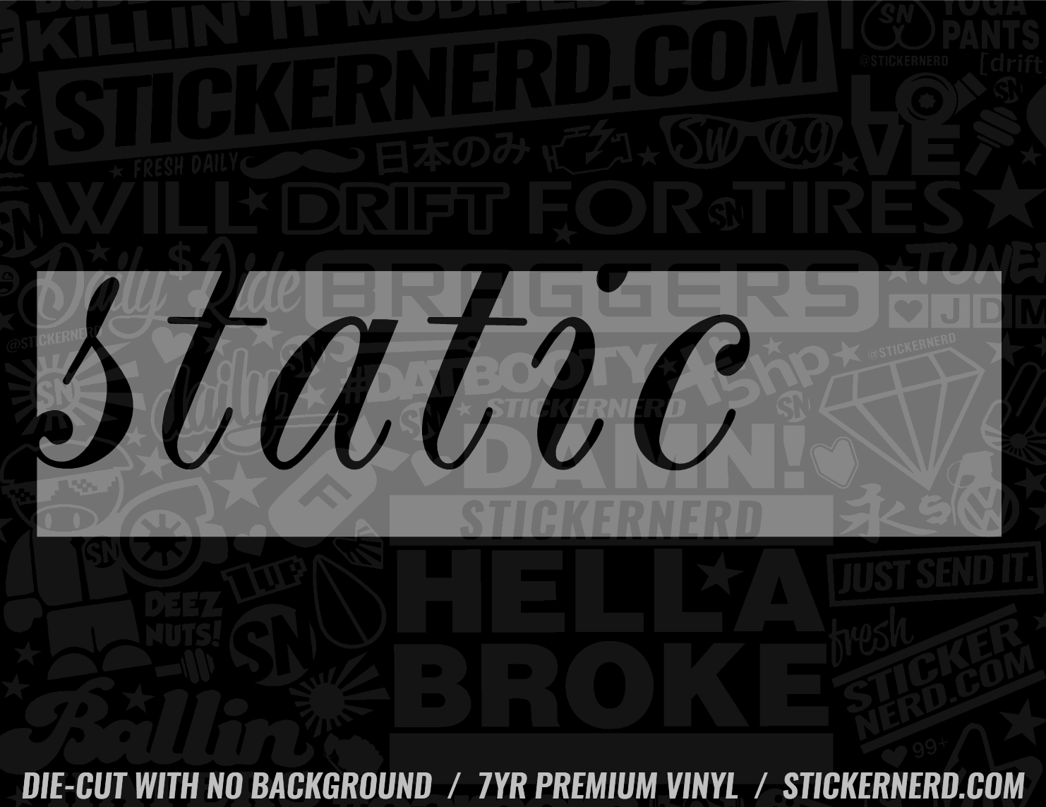 Static Sticker – StickerNerd.com