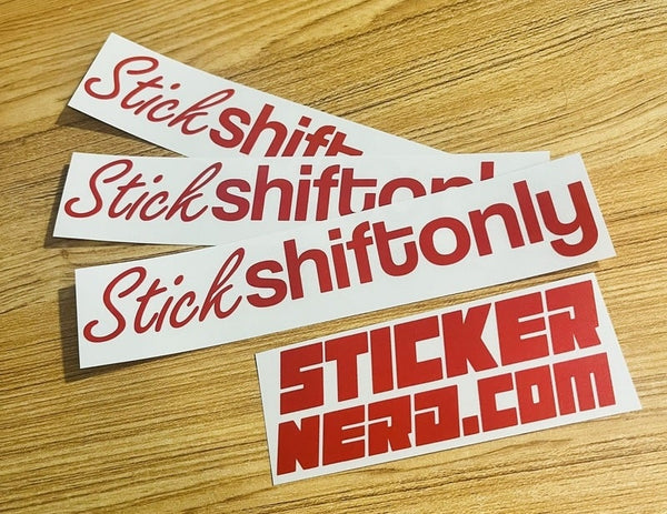 Stick Shift Only Sticker - STICKERNERD.COM