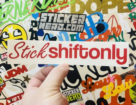 Stick Shift Only Decal - STICKERNERD.COM