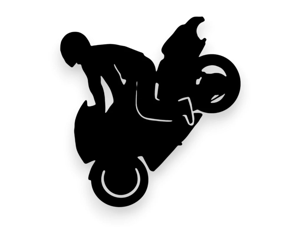 Stunt Bike Sticker - Window Decal - STICKERNERD.COM