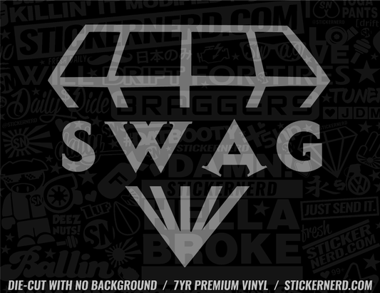 Swag Diamond Sticker - Window Decal - STICKERNERD.COM