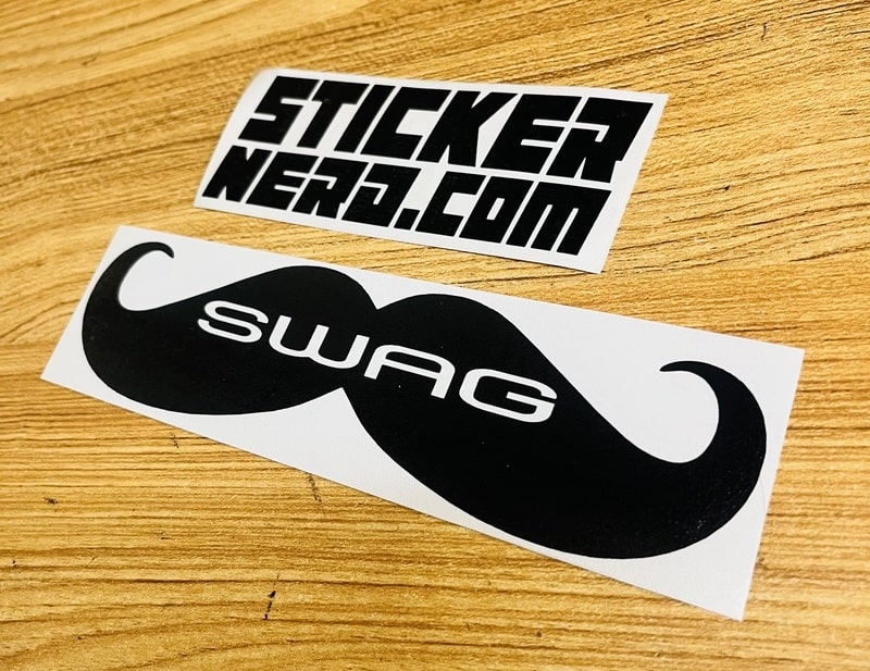 Swag Mustache Window Decal - STICKERNERD
