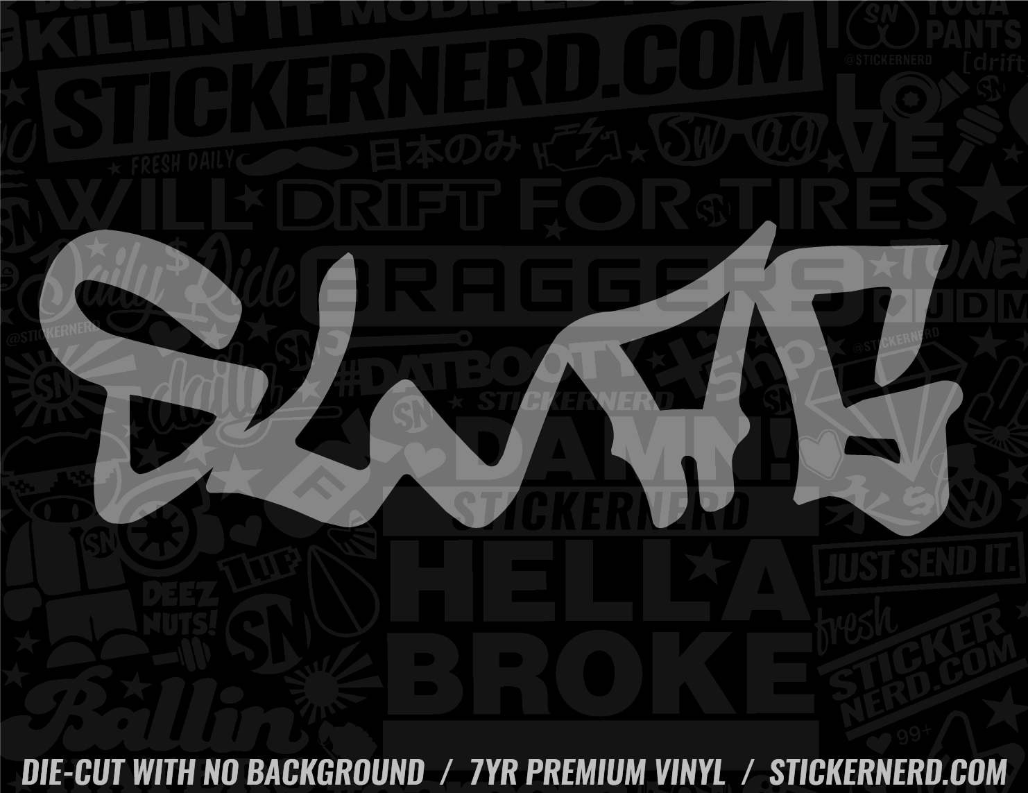 Swag Sticker | Funny Tuner JDM KDM Vinyl Car Decal | StickerNerd.com