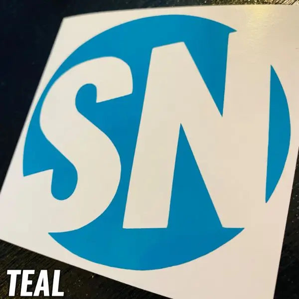 TEAL STICKERS - CAR DECALS - STICKERNERD