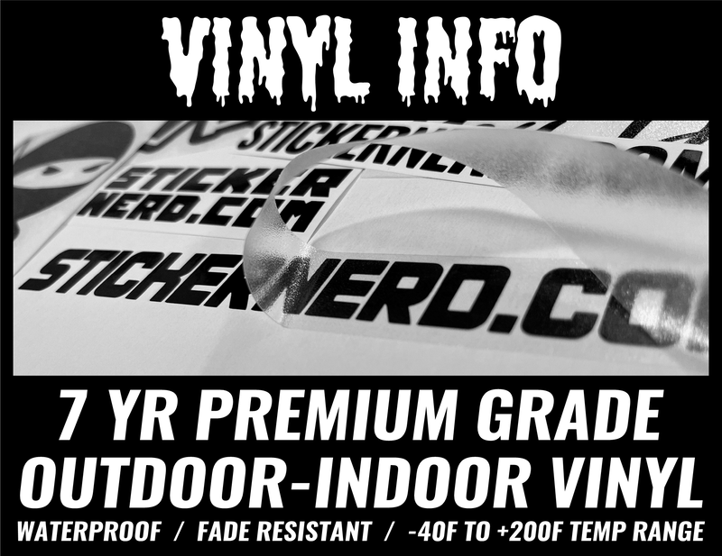 Static Drop Shock Sticker - Vinyl Decal for Cars | StickerNerd.com