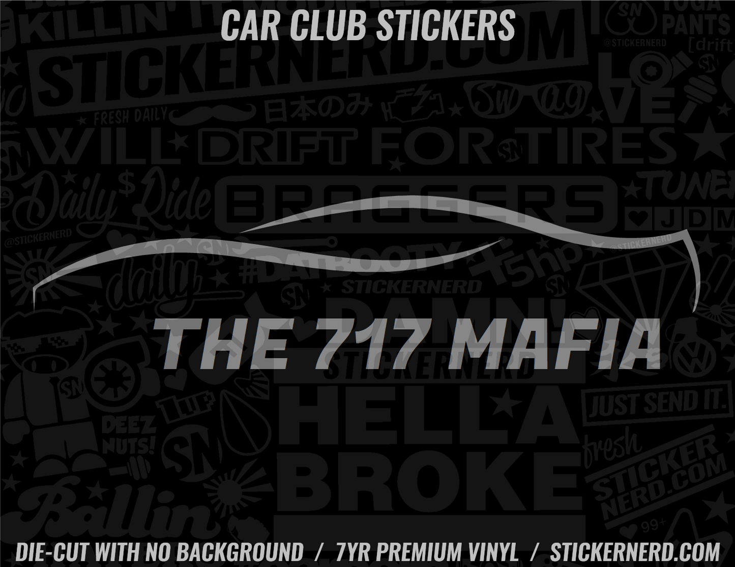 The 717 Mafia Sticker - Window Decal - STICKERNERD.COM