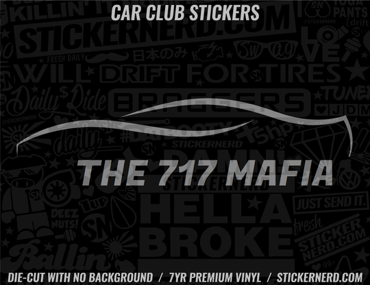 The 717 Mafia Sticker - Window Decal - STICKERNERD.COM