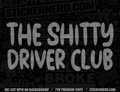 The Driver Club Sticker - STICKERNERD.COM