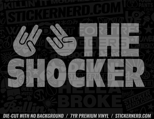 Shocker Sticker - Window Decal - STICKERNERD.COM