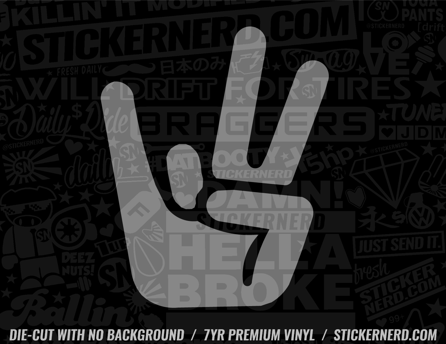 SHOCKER STICKER - VINYL WINDOW DECALS - THE SHOCKER DECAL โ StickerNerd.com