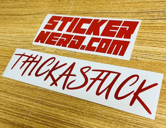 Thick As F Decal - Vinyl Car Window Decal - STICKERNERD
