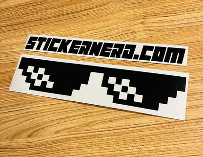Thug Life Sunglasses Sticker - STICKERNERD.COM