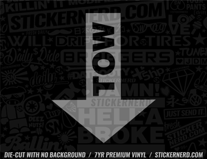Tow Sticker - Decal - STICKERNERD.COM