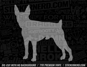 Toy Fox Terrier Dog Sticker - Window Decal - STICKERNERD.COM
