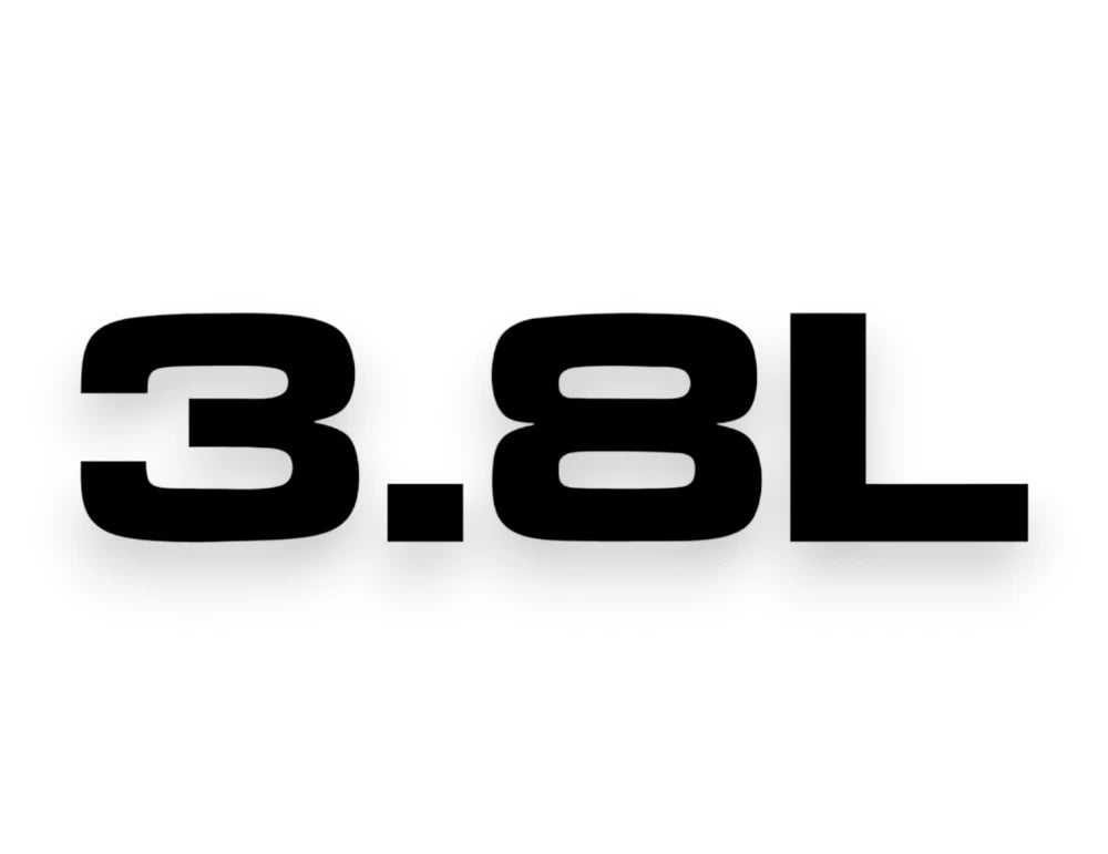 3.8L Sticker - Decal - STICKERNERD.COM