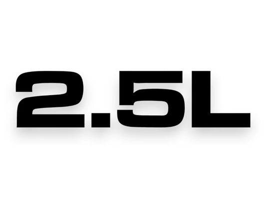 2.5L Sticker - Decal - STICKERNERD.COM