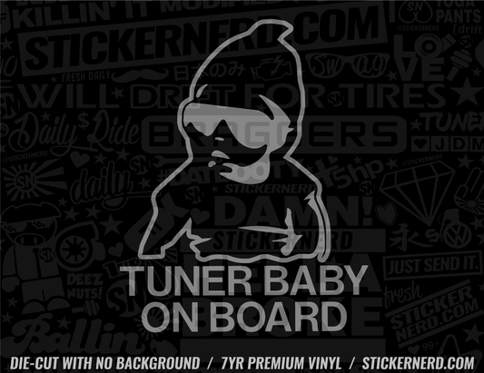 Tuner Baby On Board Sticker - Decal - STICKERNERD.COM