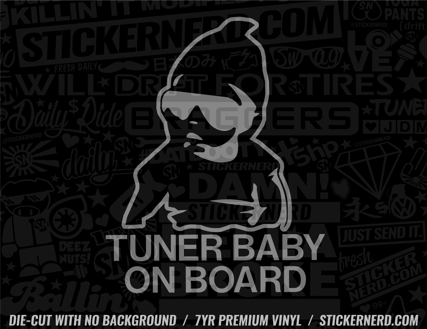 Tuner Baby On Board Sticker - Decal - STICKERNERD.COM