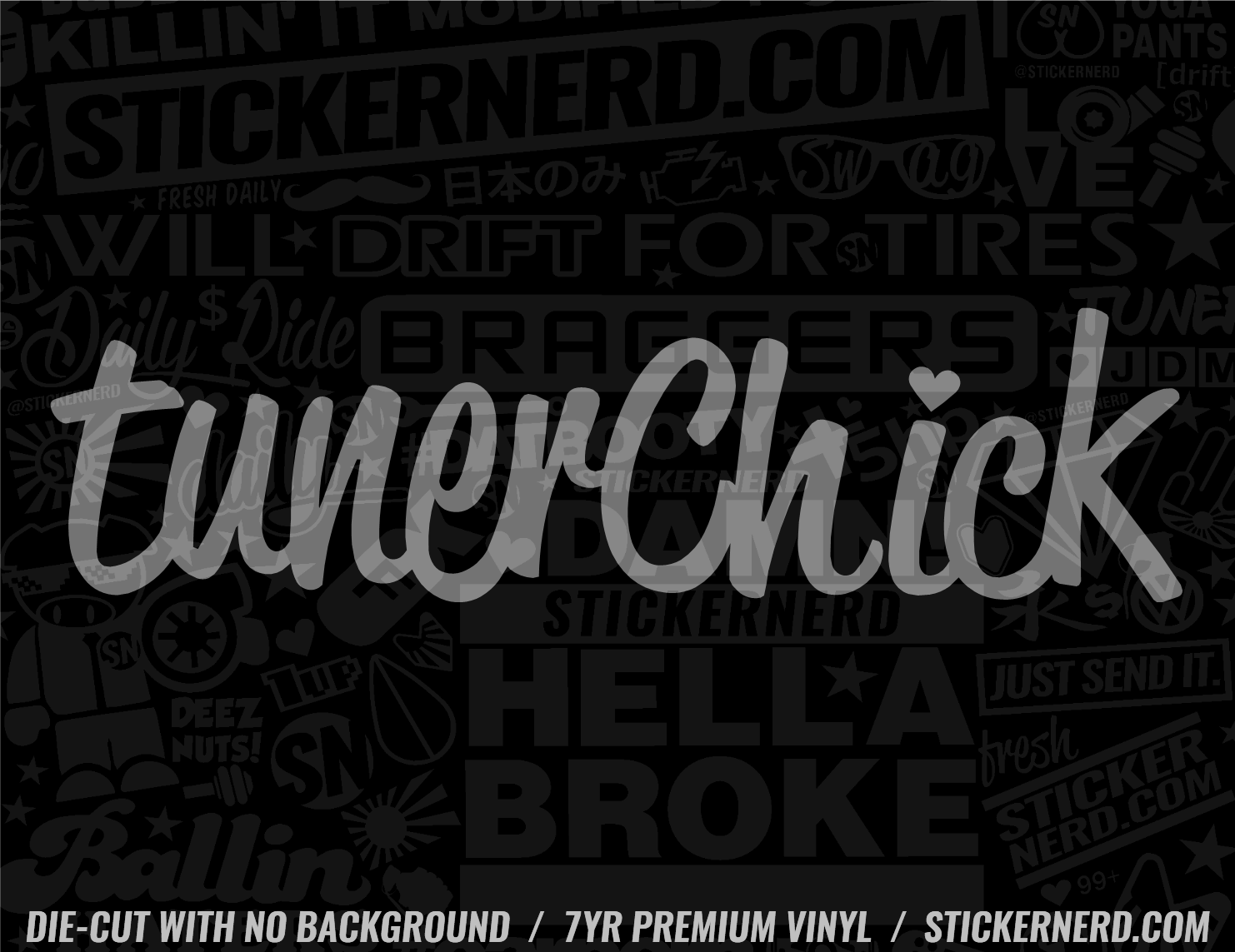 Tuner Chick Sticker - Decal - STICKERNERD.COM