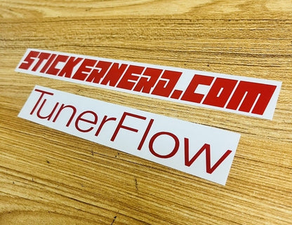 Tuner Flow Window Decal - STICKERNERD