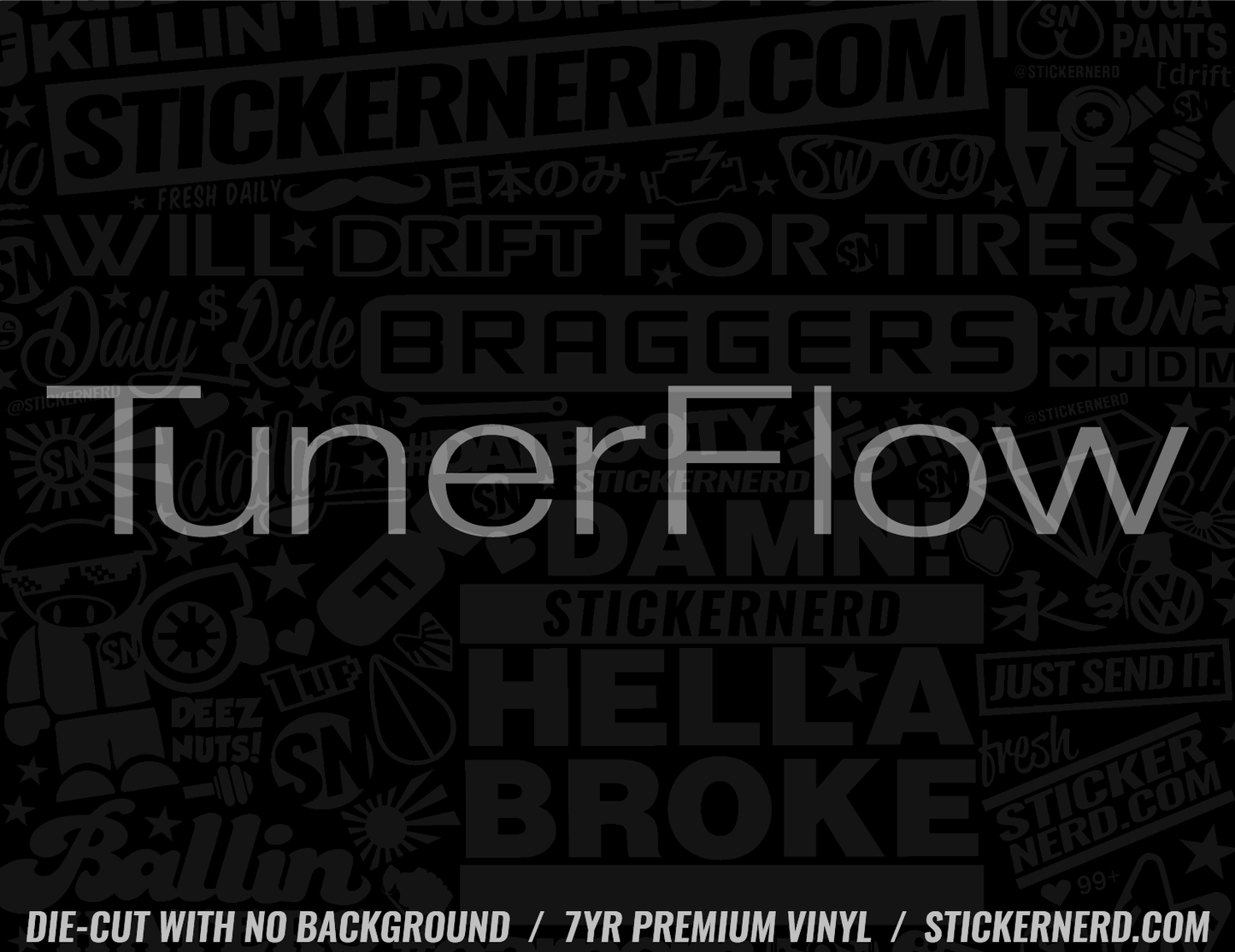 Tuner Flow Sticker - Window Decal - STICKERNERD.COM