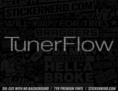 Tuner Flow Sticker - Window Decal - STICKERNERD.COM