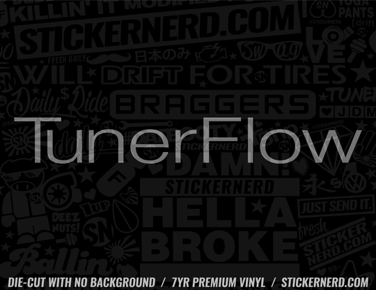 Tuner Flow Sticker - Window Decal - STICKERNERD.COM