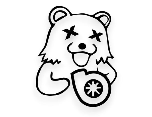 Turbo Bear Sticker - Tuner Decal - STICKERNERD.COM