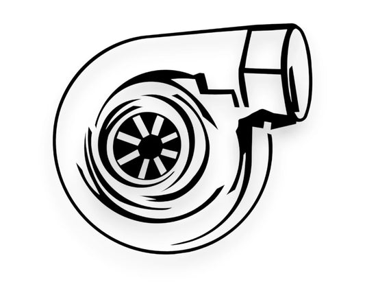 Turbo Sticker - Window Decal - STICKERNERD.COM