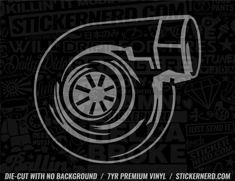 TURBO STICKERS - TURBOCHARGER STICKERS - TURBO DECALS - JDM STICKER ...
